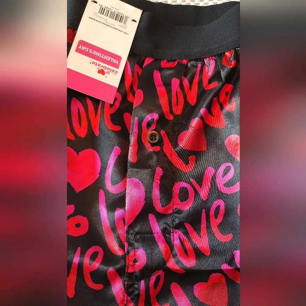Men's Valentine's Satin Boxer 